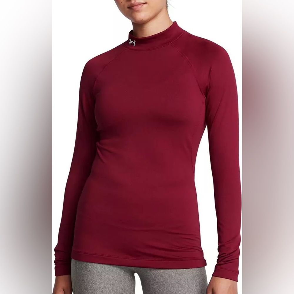 Under Armour Women's ColdGear Authentics Mock Neck Pullover 2.0